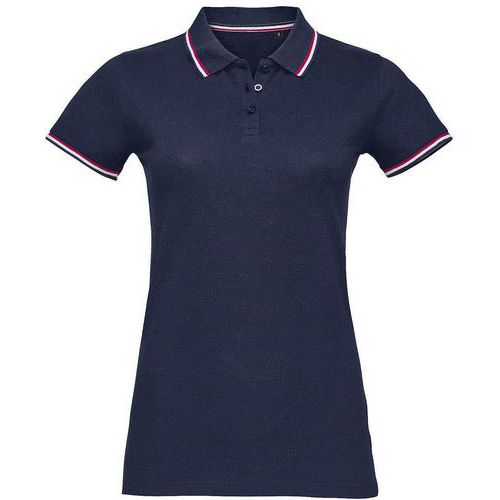 Polo Personnalisable Femme Prestige En Cotonfrench Marine Casalsport