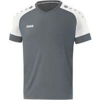 Maillot de foot manches courtes - Jako - Champ 2.0 Gris/Blanc