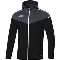 Veste de foot à capuchon enfant - Jako - Champ 2.0 Noir/Gris