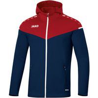 Veste de foot à capuchon femme - Jako - Champ 2.0 Bleu marine/Rouge