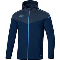 Veste de foot à capuchon enfant - Jako - Champ 2.0 Bleu marine/Bleu clair