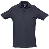 Polo personnalisable homme en coton MARINE