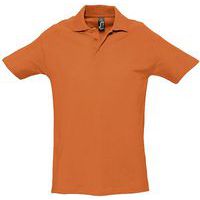 Polo personnalisable homme en coton ORANGE