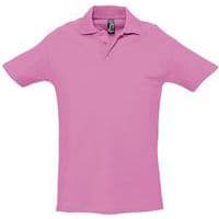 Polo personnalisable homme en coton ROSE ORCHIDÉE