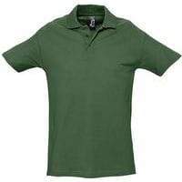 Polo personnalisable homme en coton VERT GOLF