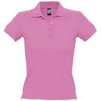 Polo personnalisable femme en coton ROSE ORCHIDÉE