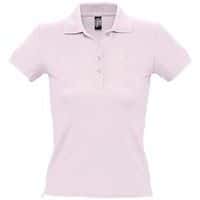 Polo personnalisable femme en coton ROSE PÂLE