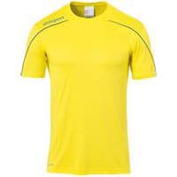 Maillot MC Stream 22 Jaune/Azur UHLSPORT