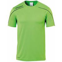 Maillot MC Stream 22 Vert fluo/Noir enfant UHLSPORT