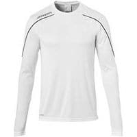 Maillot ML Stream 22 Blanc/Noir UHLSPORT