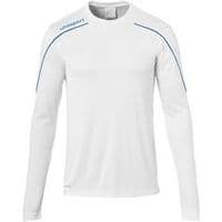 Maillot ML Stream 22 Blanc/Azur UHLSPORT