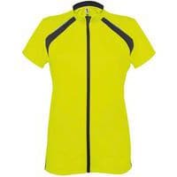 Maillot cyclisme enduro femme jaune