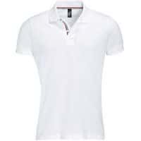 Polo personnalisable PATRIOT COL BICOLORE TECH BLANC-ROUGE