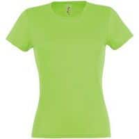 Tee-shirt personnalisable classic femme vert pomme coton 150 g