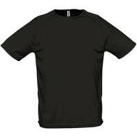 Tee-shirt personnalisable uni technic PES adulte noir