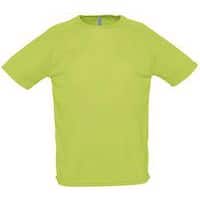 Tee-shirt personnalisable uni technic PES adulte vert pomme