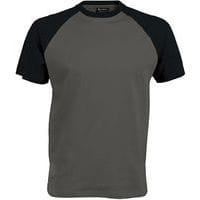 T-shirt bicolore Traditional gris noir