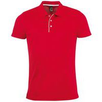 Polo personnalisable HOMME ROUGE MULTITECH PES