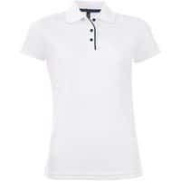 Polo personnalisable FEMME BLANC MULTITECH PES