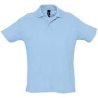 Polo personnalisable piqué Summer adulte bleu ciel