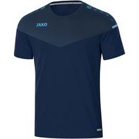 T-shirt de foot manches courtes enfant - Jako - Champ 2.0 Bleu marine/Bleu clair