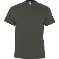Tee-shirt personnalisable col V en coton GRISFONCE