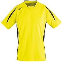 Maillot personnalisable Club Maracana enfant Manches courtes jaune/noir