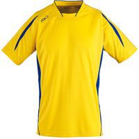 Maillot personnalisable Club Maracana enfant Manches courtes jaune/royal