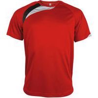 Tee-shirt Wave PES Rouge/Blanc/Gris