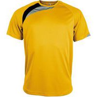 Tee-shirt Wave PES Jaune/Noir/Gris