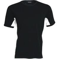 T-shirt bicolore Equipe noir blanc
