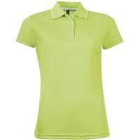 Polo personnalisable FEMME VERT MULTITECH PES