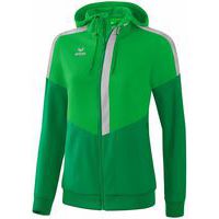 Veste à capuche - Erima - tracktop squad femme fern green/smaragd/silver grey