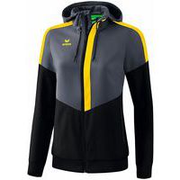 Veste à capuche - Erima - tracktop squad femme slate grey/noir/jaune