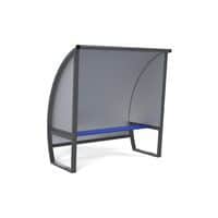 Abri de touche tout en aluminium hauteur 1M60 banc