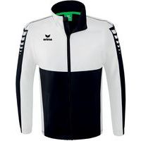 Veste coupe-vent imperméable - Erima - Six Wings noir/blanc