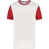 Maillot manches courtes - ProAct - blanc/rouge