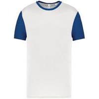 Maillot manches courtes - ProAct - blanc bleu/foncé