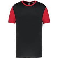 Maillot manches courtes - ProAct - noir/rouge