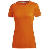 T-shirt running manches courtes femme - Jako - Run 2.0 Orange fluo