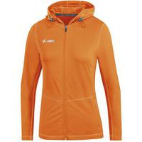 Veste running à capuchon femme - Jako - Run 2.0 Orange fluo