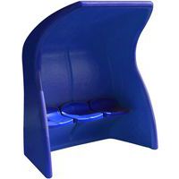 Abri de touche monobloc bleu - Assise individuelle