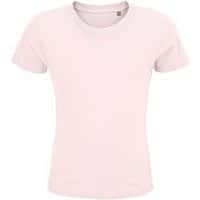 Tee-shirt personnalisable enfant coton organique bio Jersey 150 ROSE PÂLE