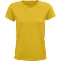 Tee-shirt personnalisable femme coton organique bio Jersey 150 JAUNE