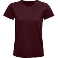 Tee-shirt personnalisable femme coton organique bio Jersey 175 BORDEAUX