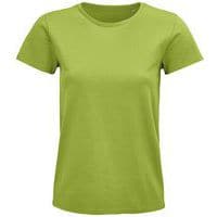 Tee-shirt personnalisable femme coton organique bio Jersey 175 VERT POMME