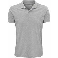 Polo personnalisable coton organique bio GRIS CHINÉ