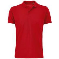 Polo personnalisable coton organique bio ROUGE