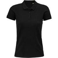 Polo personnalisable femme coton organique bio NOIR