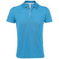 Polo personnalisable homme en polyester AQUA